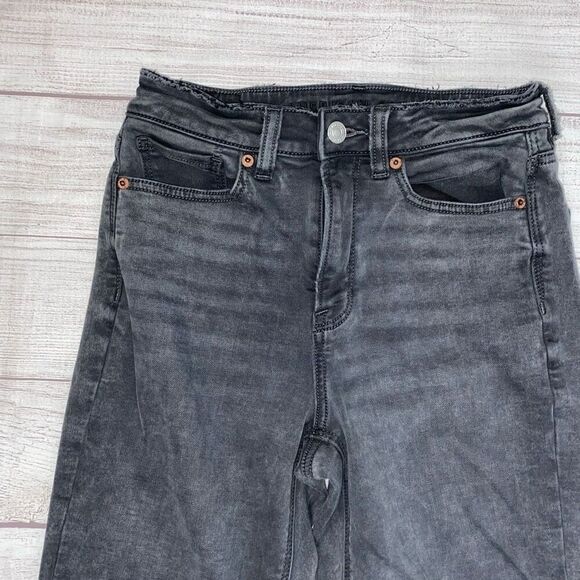 American eagle cozy next level stretch jeans elastic jogger pantlegs sz 2 reg - Picture 3 of 13